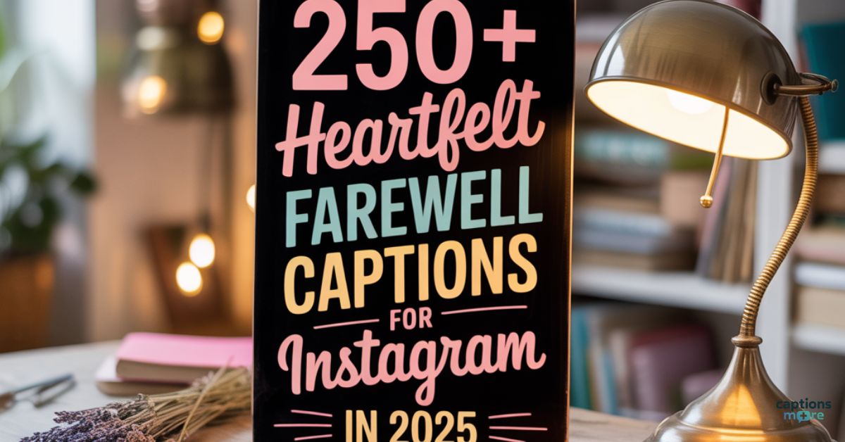 250+Heartfelt Farewell Captions for Instagram in 2025