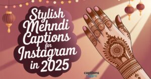 350 stylish mehndi captions for instagram in 2025