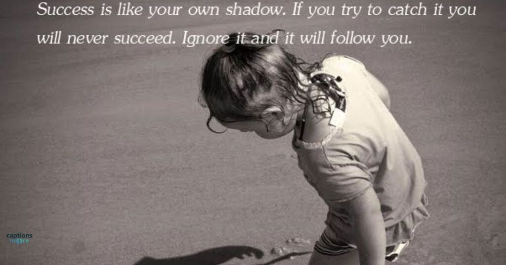 Motivational Shadow Captions