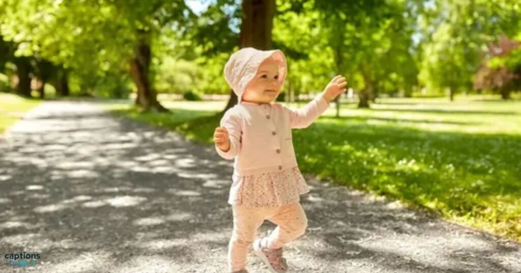 Sweet and Sentimental Baby First Walk Captions