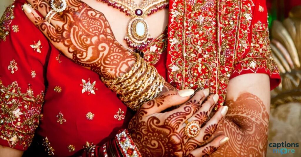 Beautiful Mehndi Captions for Brides
