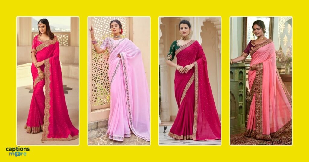 Girls Saree Captions For Instagram In Hindi
