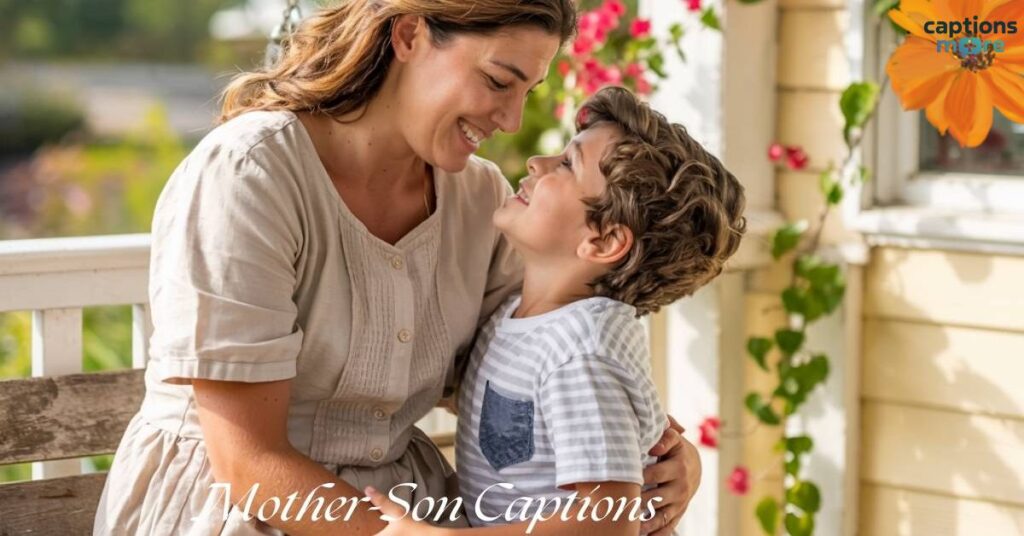 mother son captions