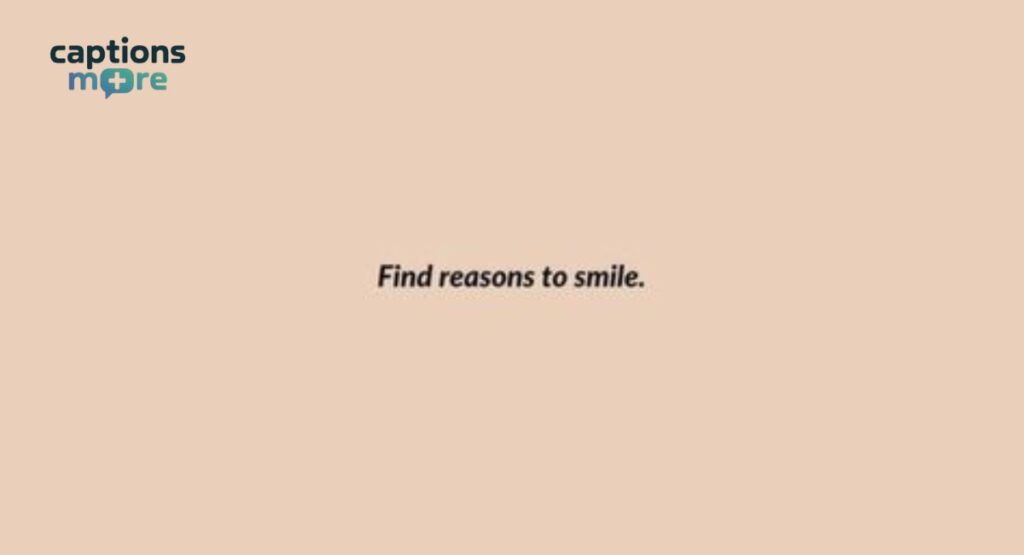 short smile caption