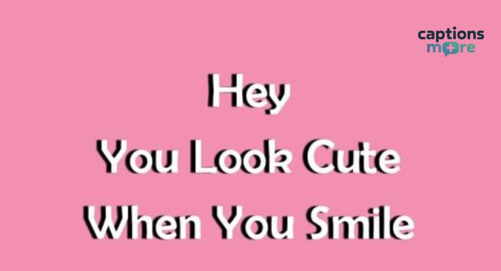 simple and sweet smile captions