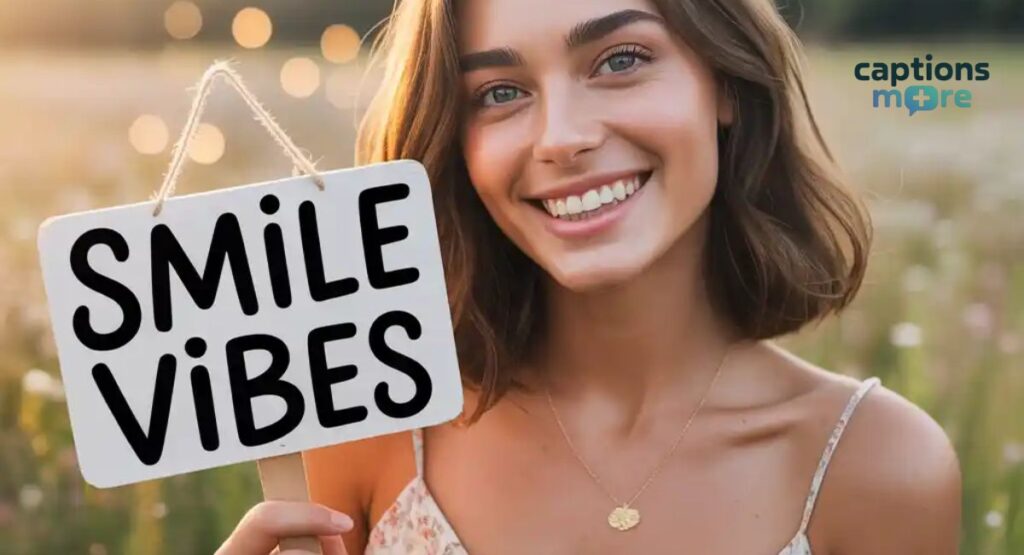 smile vibes instagram captions