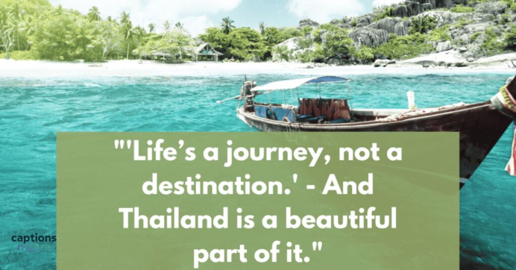 Thailand Beach Captions